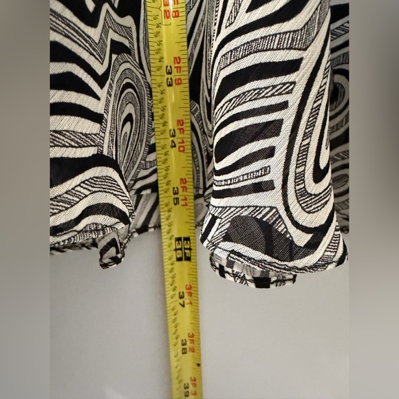 Charter Club Black and White Swirl A-Line Maxi Skirt - Picture 6 of 8